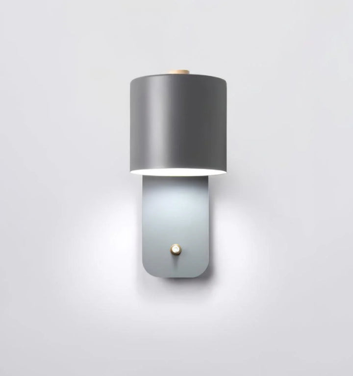 Rotatable Cylinder Plug-in Wall Lamp