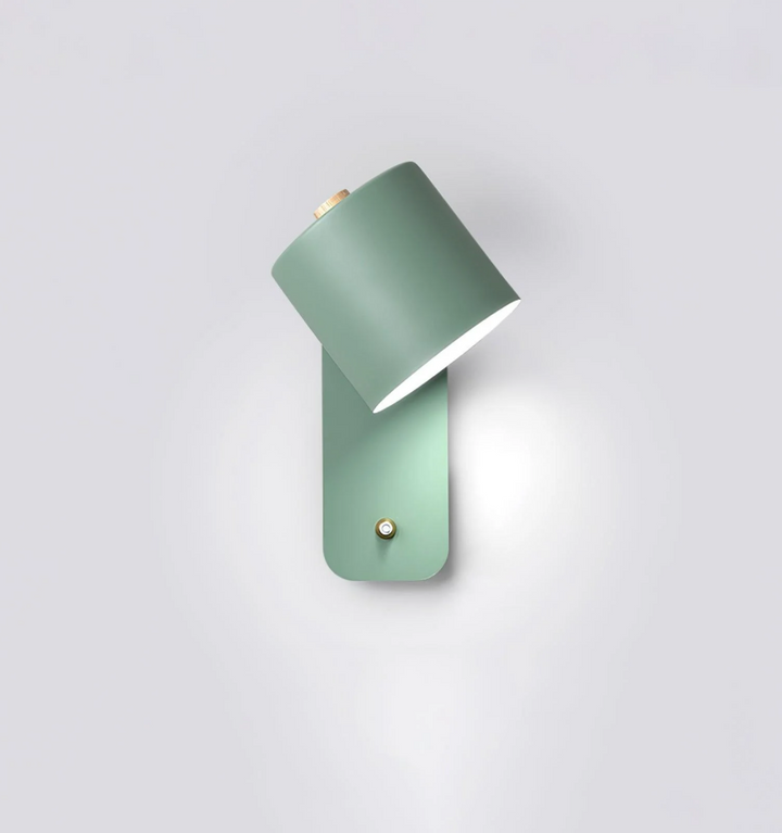 Rotatable Cylinder Plug-in Wall Lamp