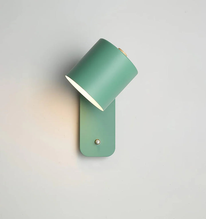 Rotatable Cylinder Plug-in Wall Lamp