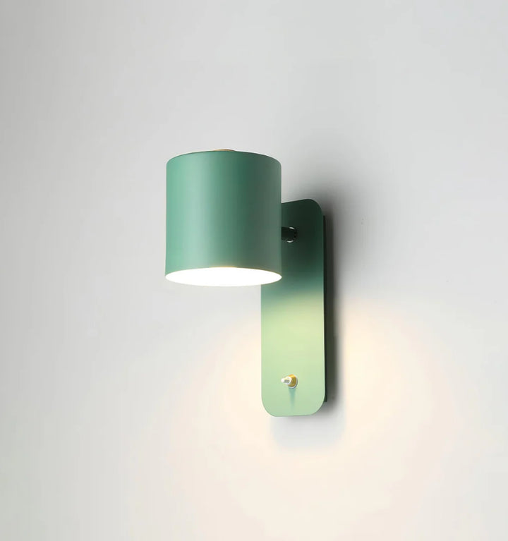 Rotatable Cylinder Plug-in Wall Lamp