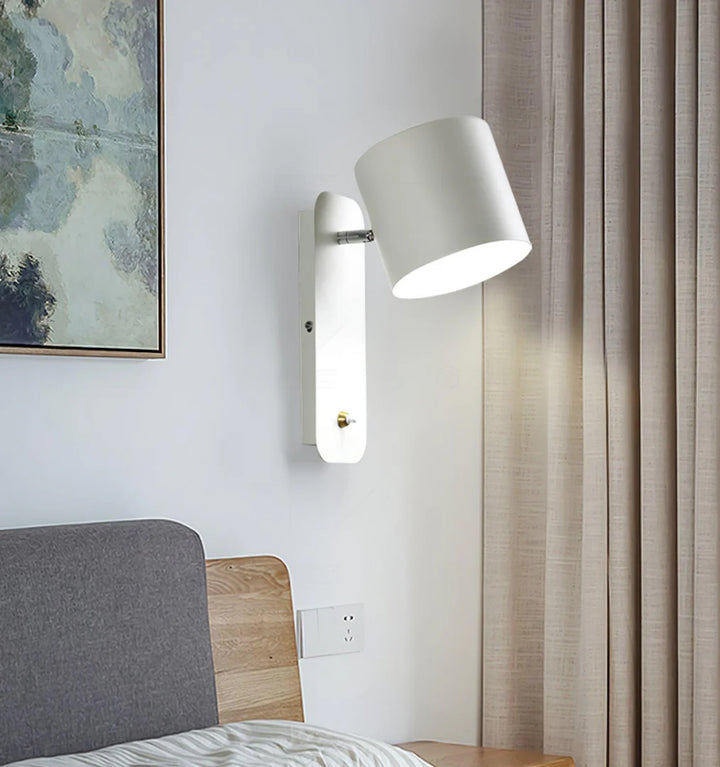 Rotatable Cylinder Plug-in Wall Lamp