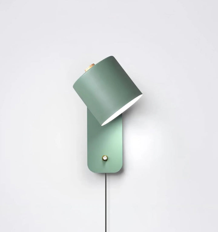 Rotatable Cylinder Plug-in Wall Lamp
