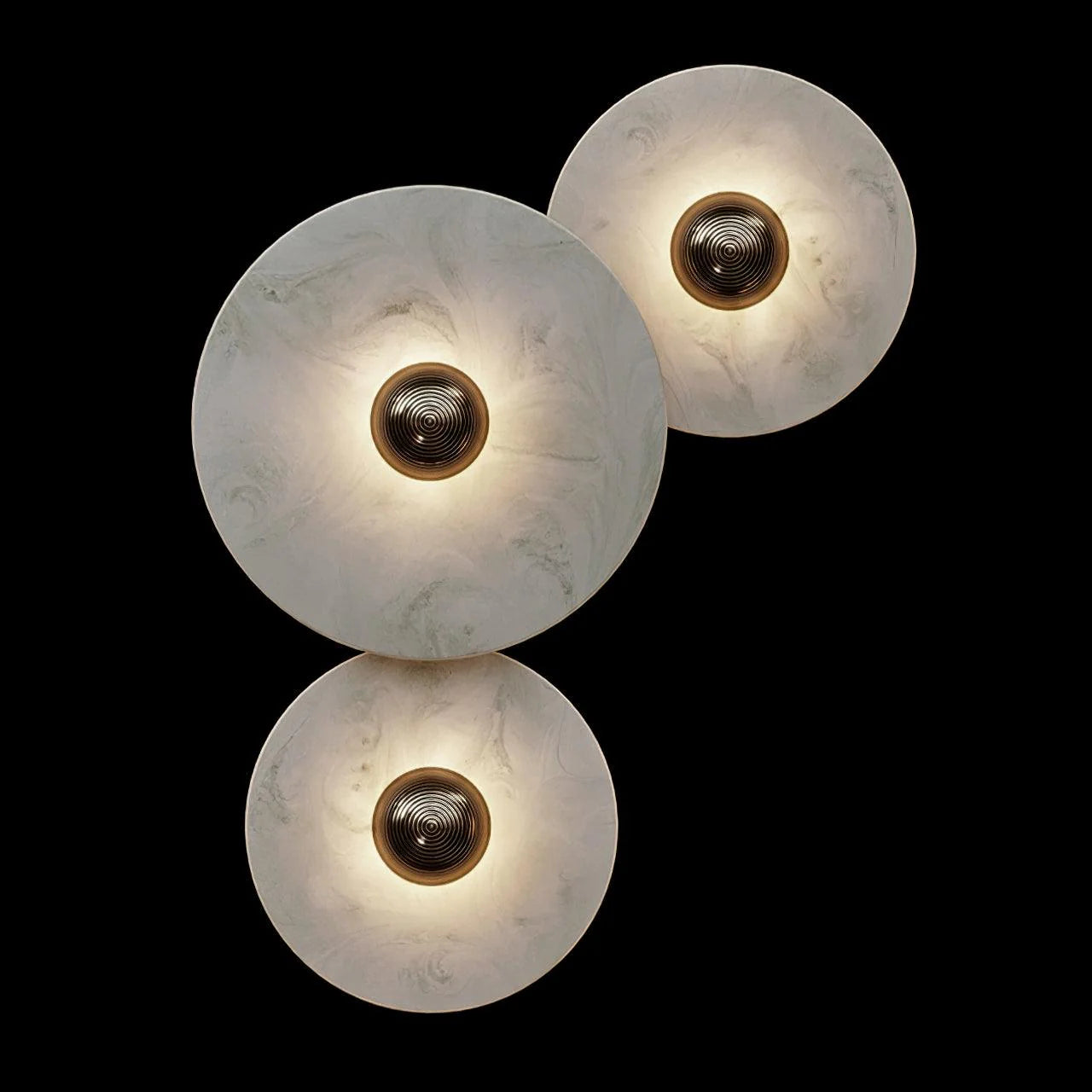Round Alabaster Combination Wall Lamp - Yiarolight