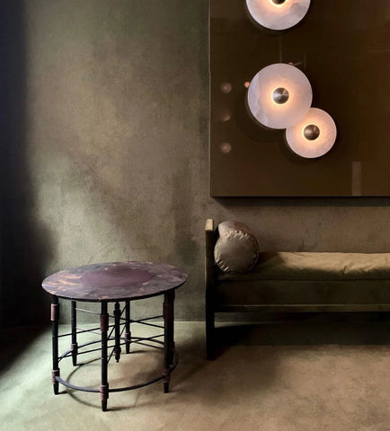 Round Alabaster Combination Wall Lamp - Yiarolight