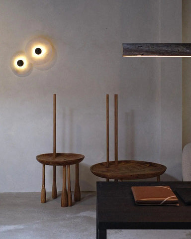 Round Alabaster Combination Wall Lamp - Yiarolight