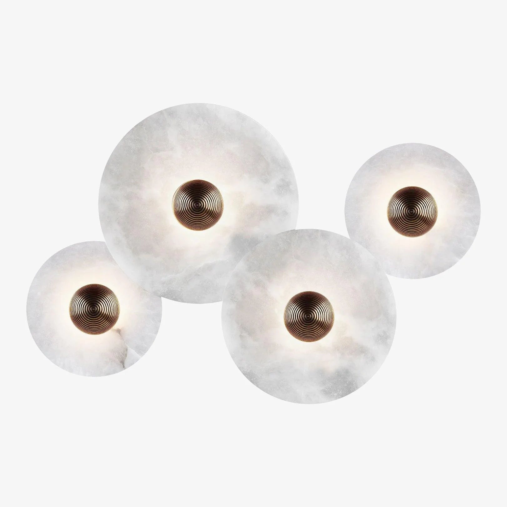 Round Alabaster Combination Wall Lamp - Yiarolight