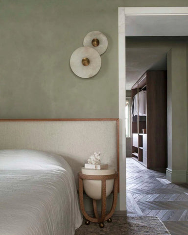 Round Alabaster Combination Wall Lamp - Yiarolight