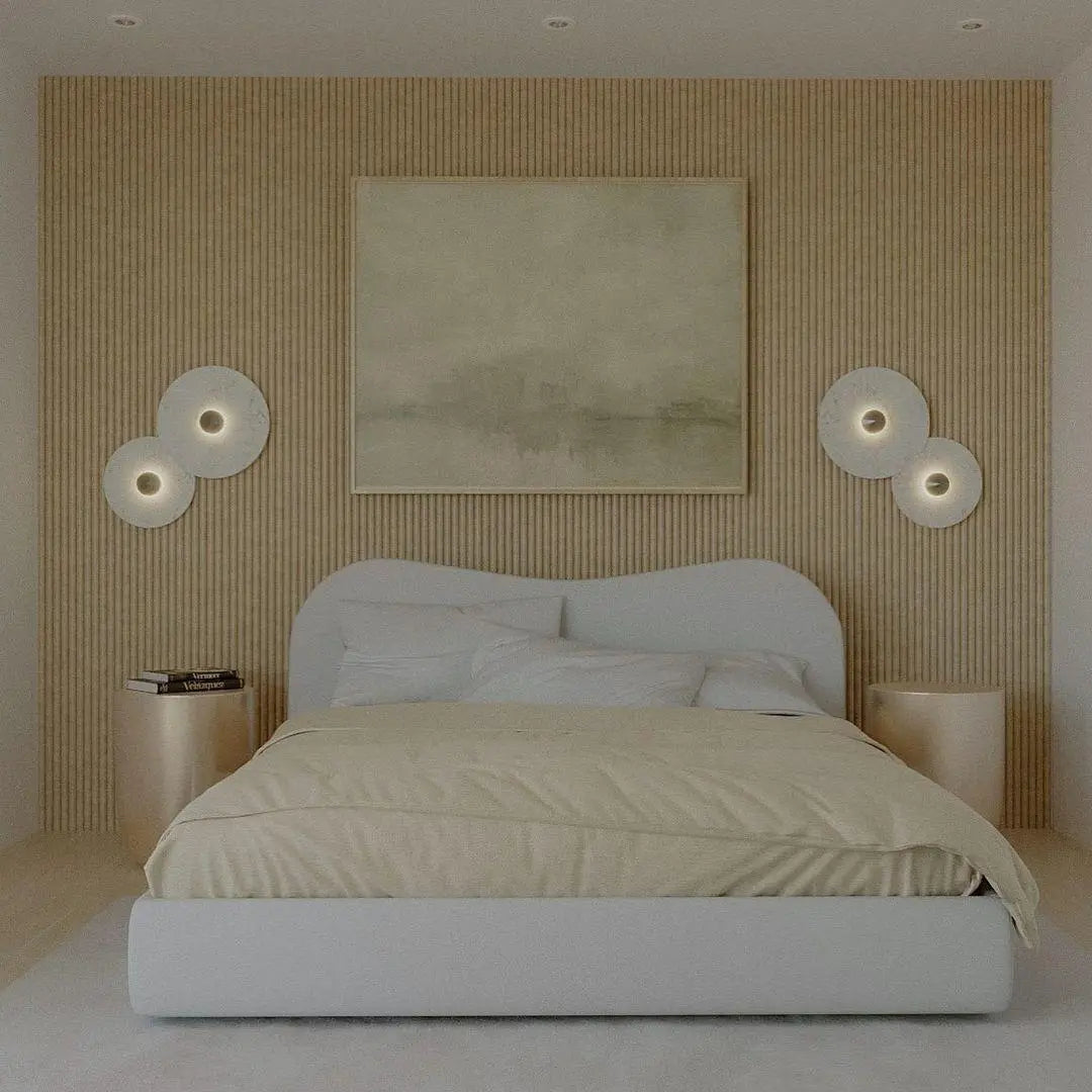 Round Alabaster Combination Wall Lamp - Yiarolight