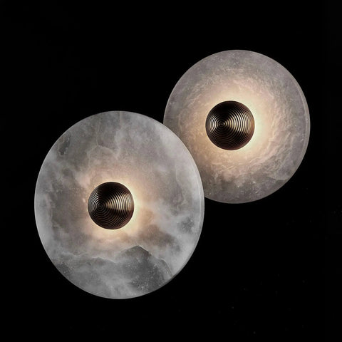 Round Alabaster Combination Wall Lamp - Yiarolight