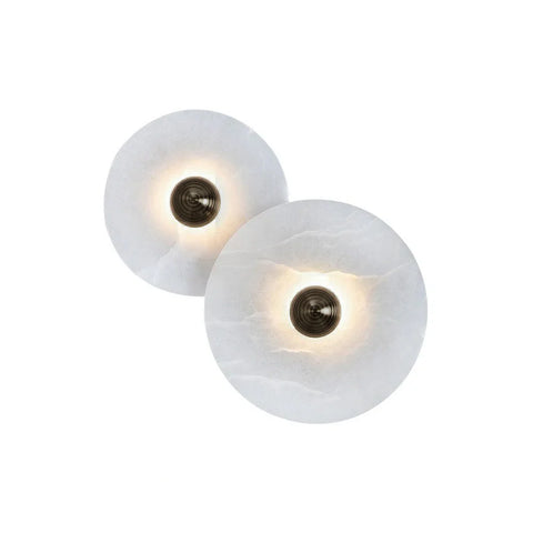 Round Alabaster Combination Wall Lamp - Yiarolight