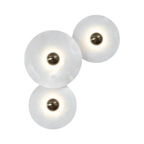 Round Alabaster Combination Wall Lamp - Yiarolight