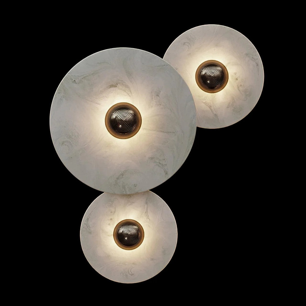 Round Alabaster Combination Wall Lamp - Yiarolight