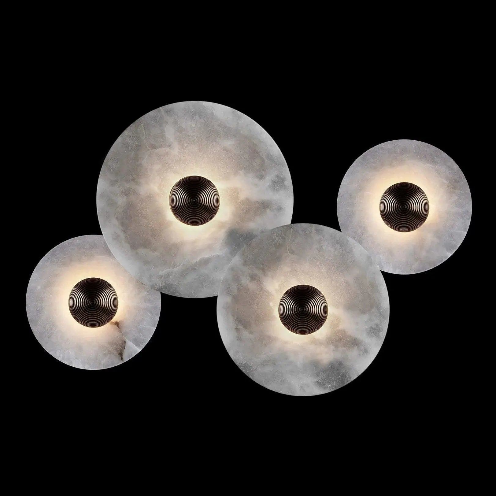 Round Alabaster Combination Wall Lamp - Yiarolight