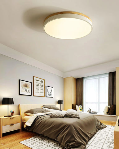 Round Wooden Ceiling Lamp - Yiarolight