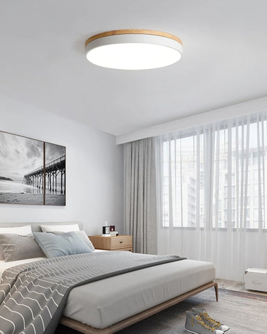 Round Wooden Ceiling Lamp - Yiarolight