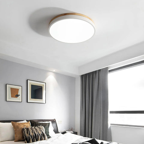 Round Wooden Ceiling Lamp - Yiarolight