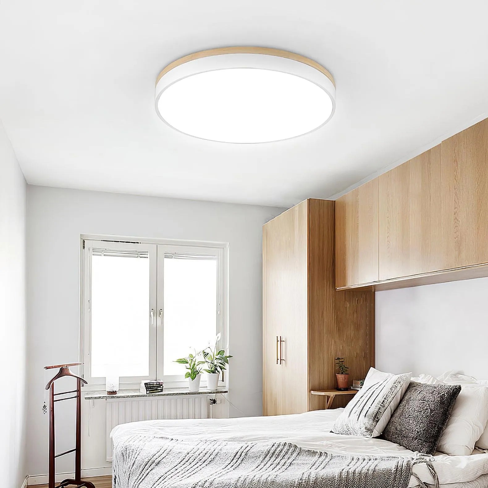 Round Wooden Ceiling Lamp - Yiarolight