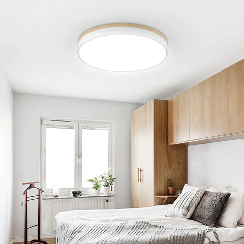 Round Wooden Ceiling Lamp - Yiarolight
