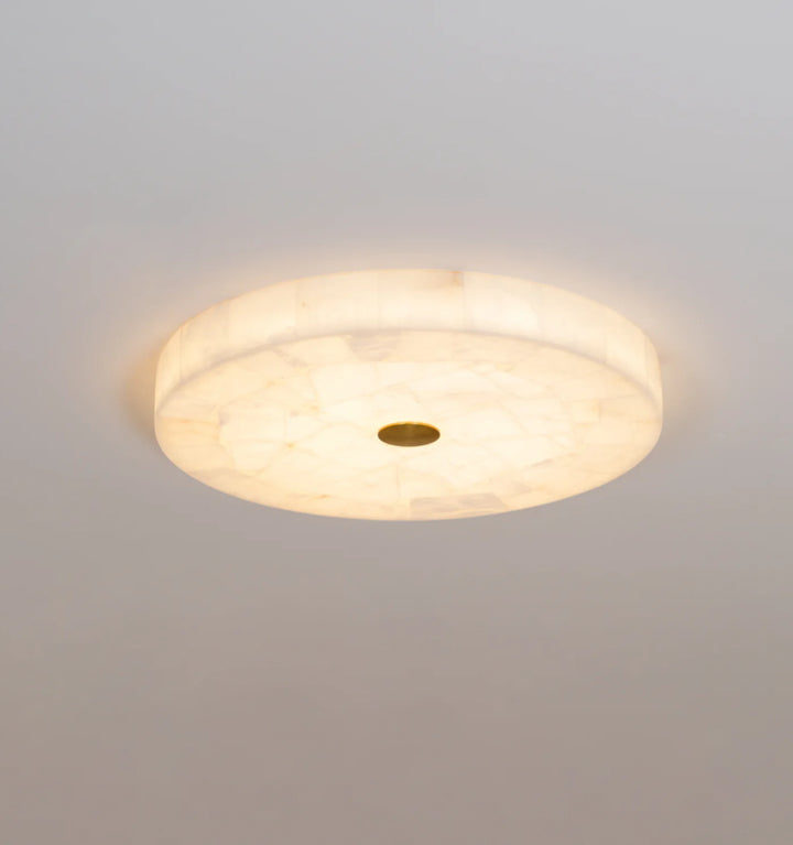 Round Alabaster Ceiling Lamp