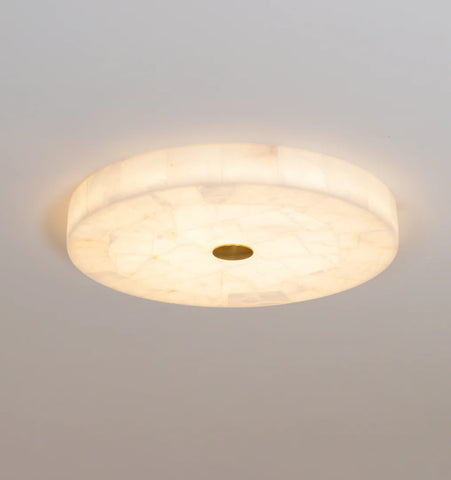 Round Alabaster Ceiling Lamp