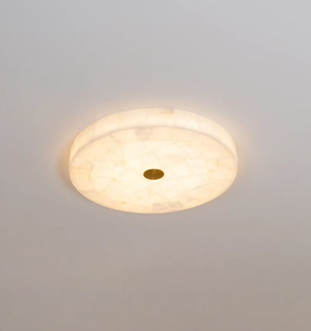 Round Alabaster Ceiling Lamp