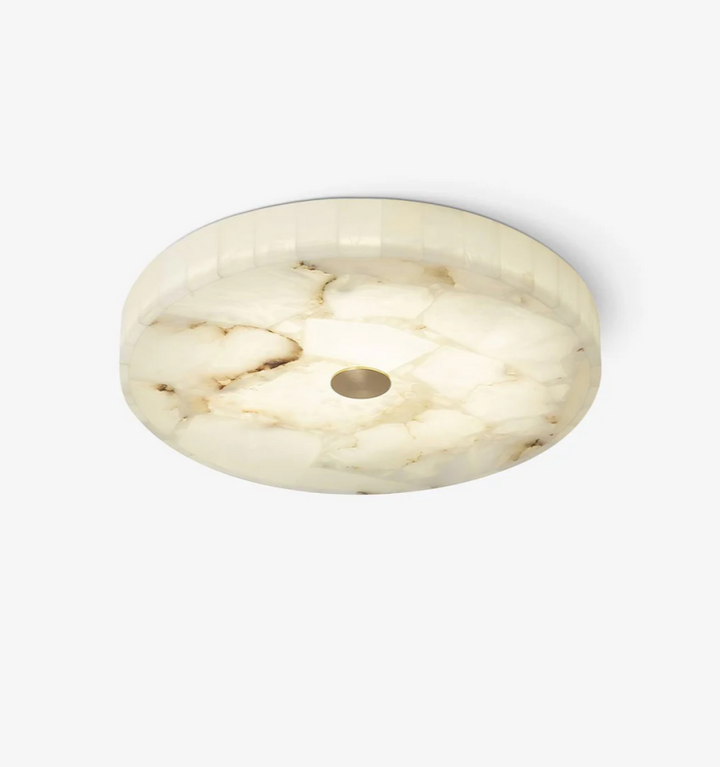 Round Alabaster Ceiling Lamp