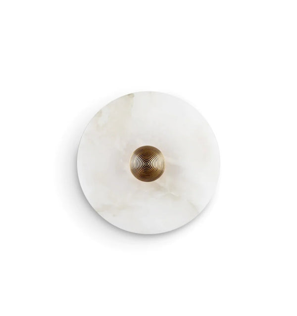 ROUND ALABASTER WALL LAMP