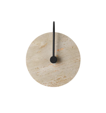 Round Travertine Wall Lamp