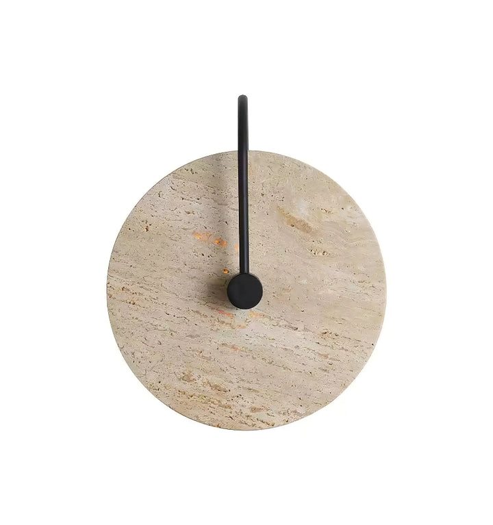 Round Travertine Wall Lamp