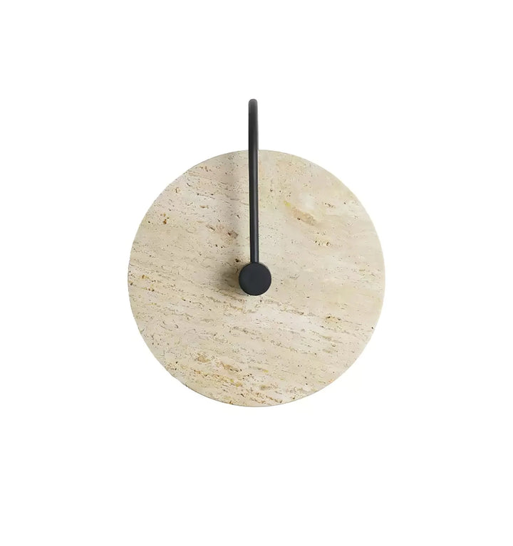 Round Travertine Wall Lamp