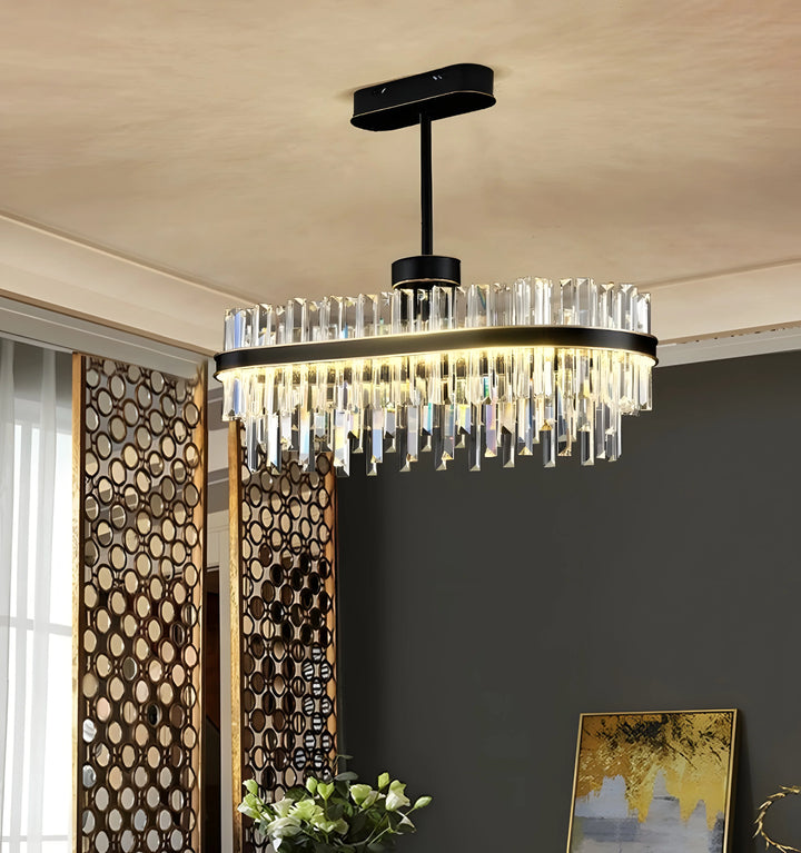 ROYAL BLACK GOLD RING CHANDELIER