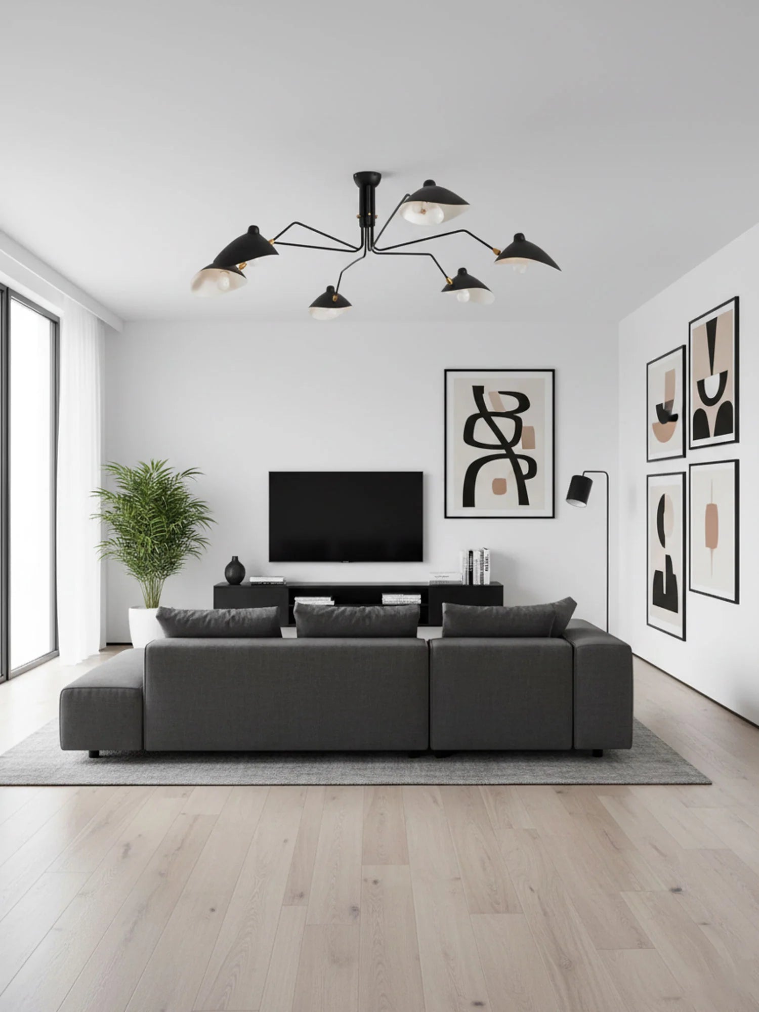 Serge Mouille Ceiling Light A  - Yiarolight