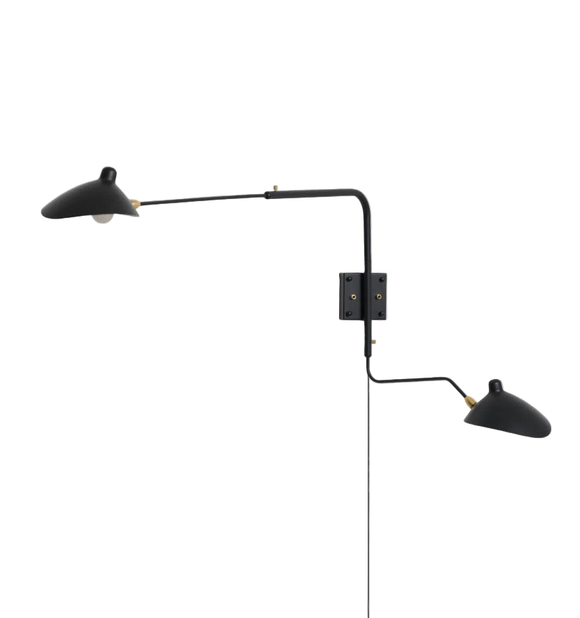 Serge Mouille Plug-in Wall Sconce - Yiarolight