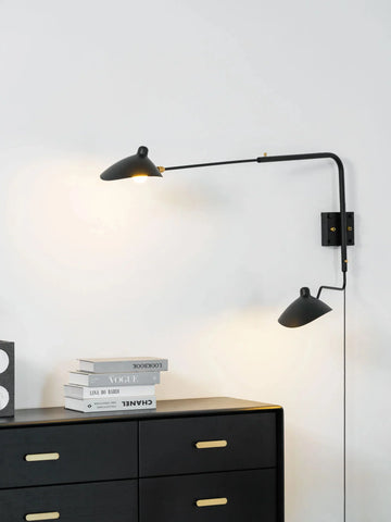 Serge Mouille Plug-in Wall Sconce - Yiarolight