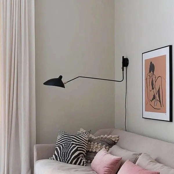 Serge Mouille Plug-in Wall Sconce - Yiarolight