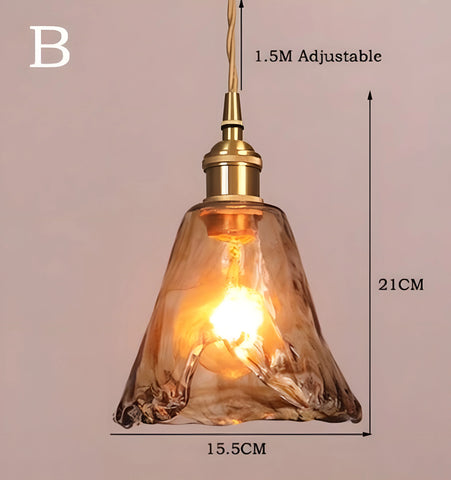 SERGIA GLASS PENDANT LIGHT - B