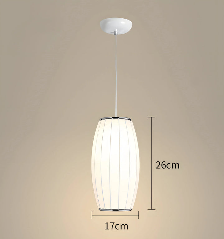 SILK SHADE BUBBLE PENDANT LIGHT - Model G