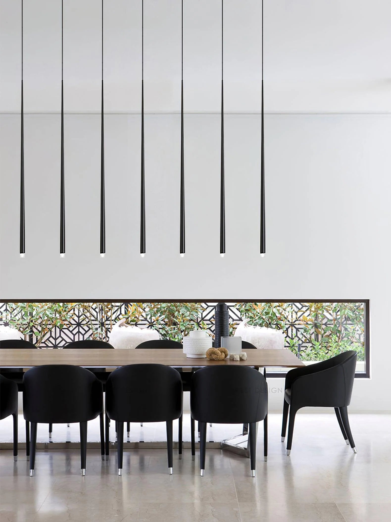 Slender Cone Pendant Light