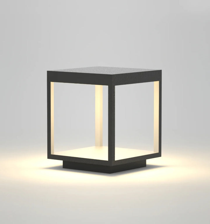 SQUARE FRAME FENCE POST GARDEN LIGHT