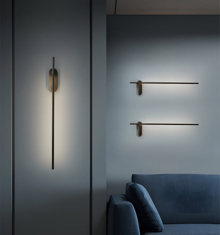 STICK SHAPED METAL WALL LAMP