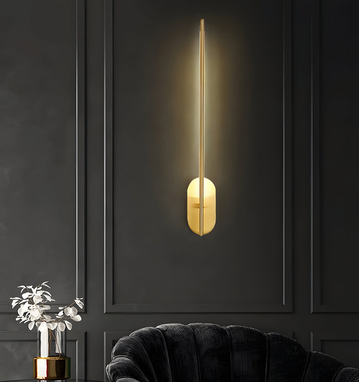 STICK SHAPED METAL WALL LAMP