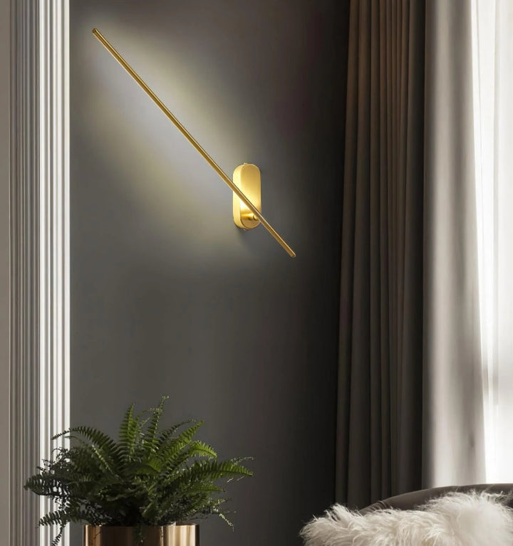 STICK SHAPED METAL WALL LAMP