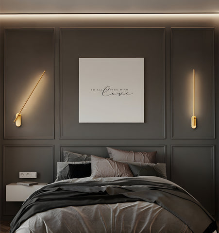 STICK SHAPED METAL WALL LAMP