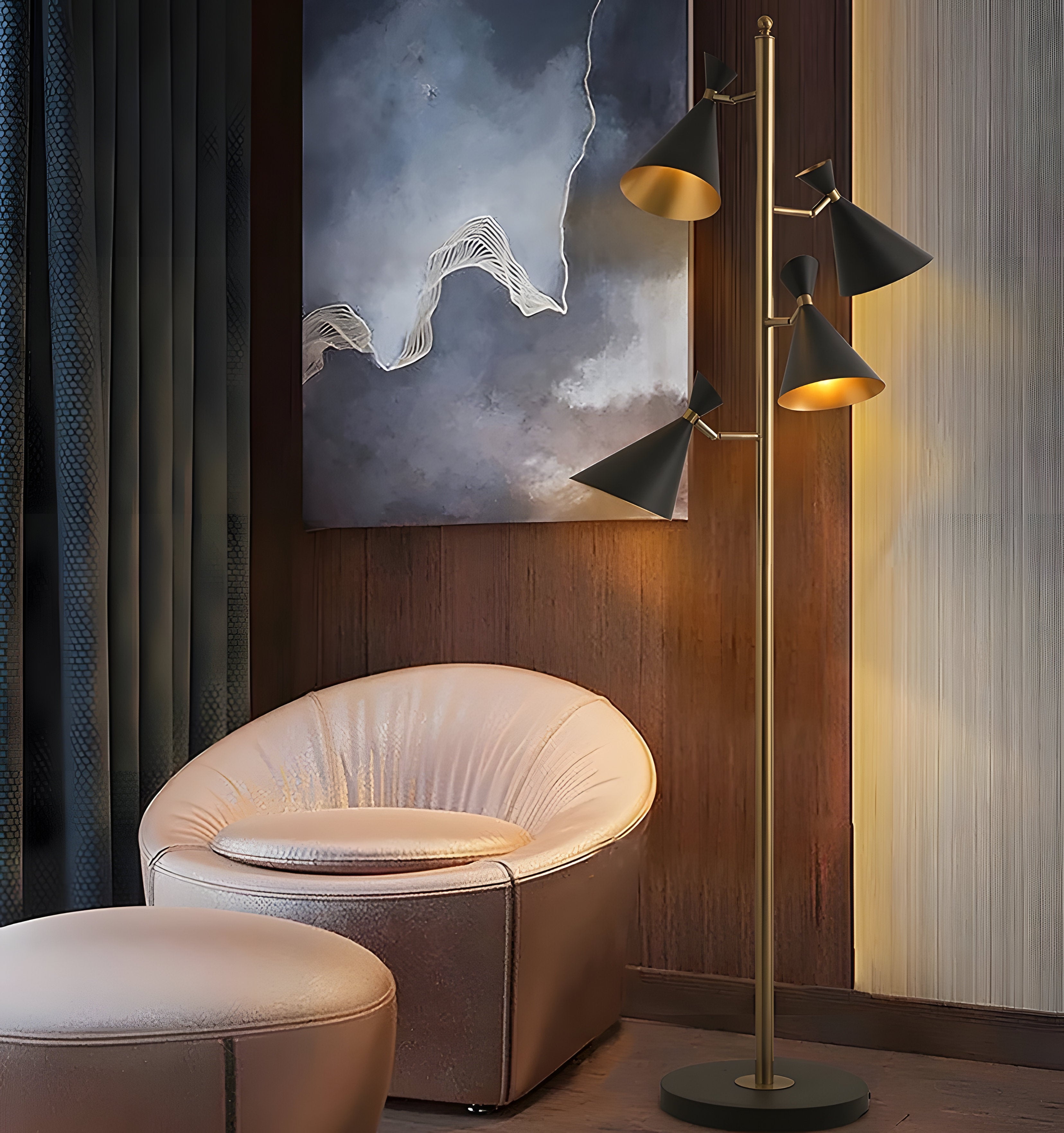 STILNOVO ADJUSTABLE FLOOR LAMP