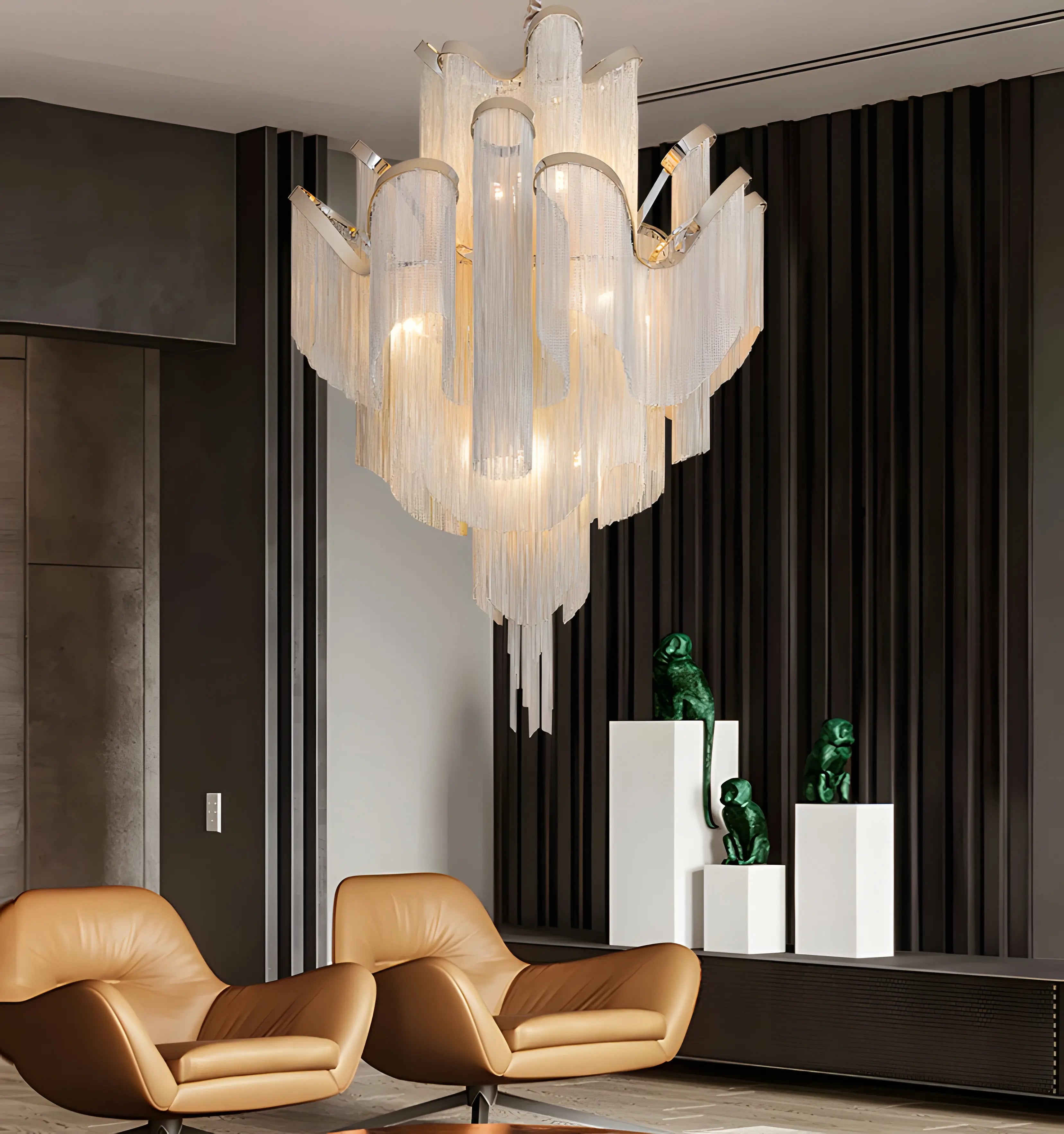 Stream Chain Chandelier