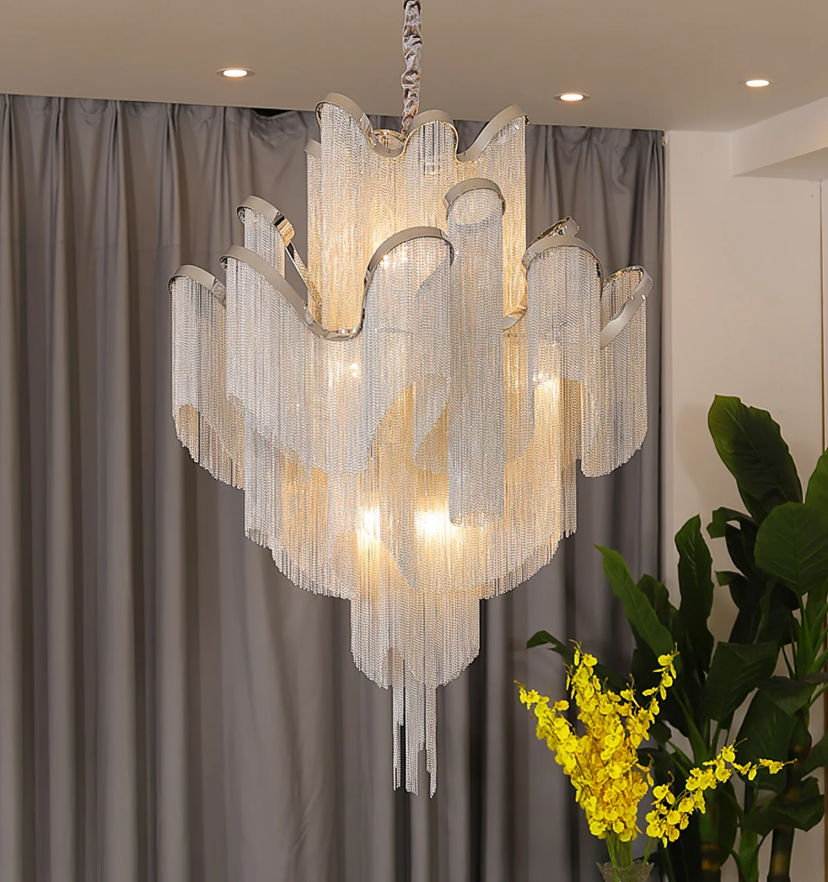 Stream Chain Chandelier