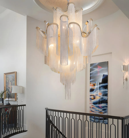 Stream Chain Chandelier
