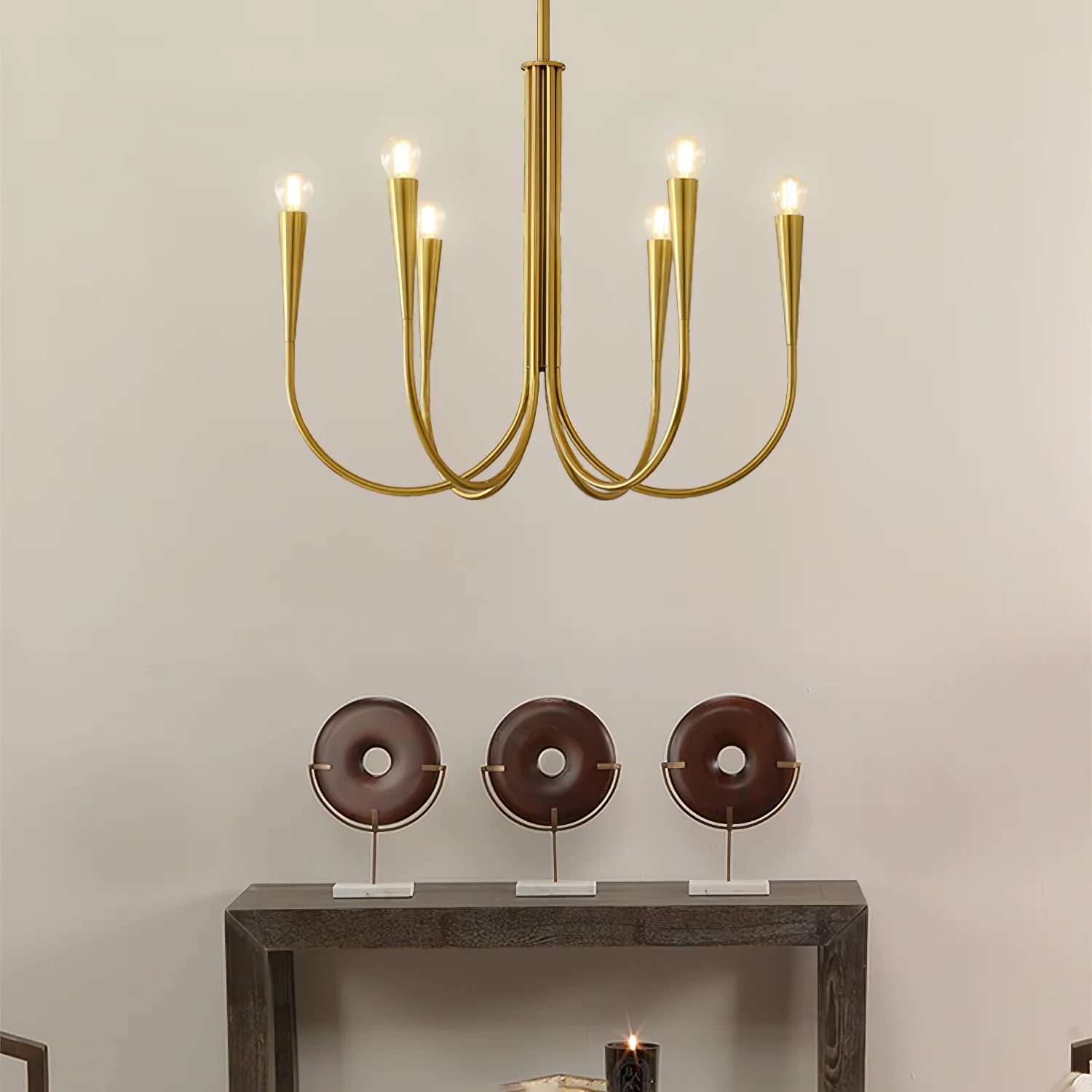 Swoop Arm Chandelier