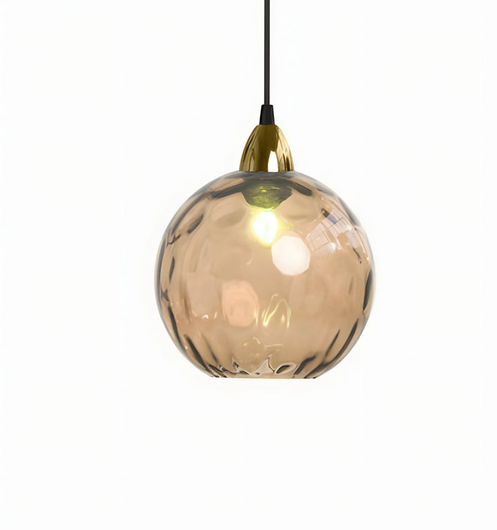 TULISE GLASS PENDANT LIGHTS - Amber