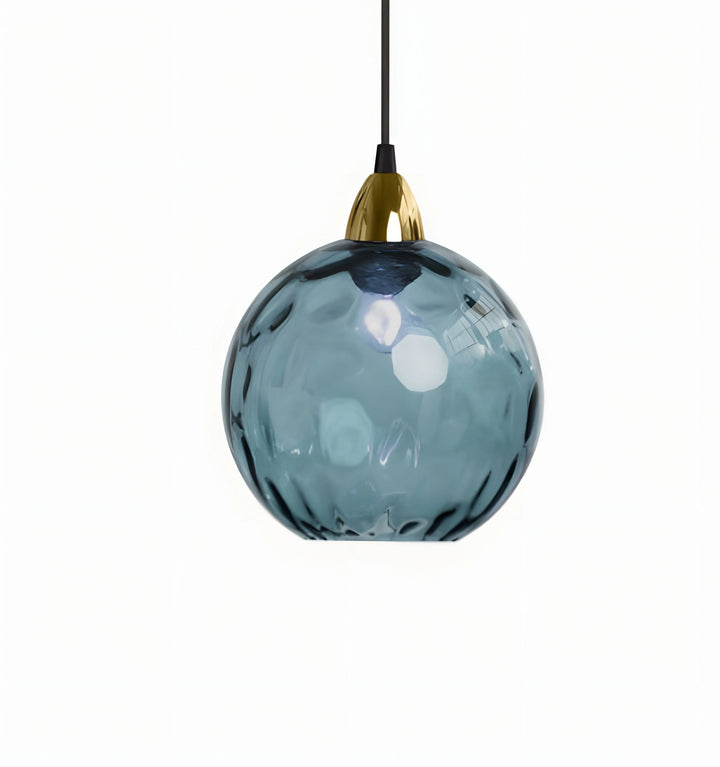 TULISE GLASS PENDANT LIGHTS - Dark Blue